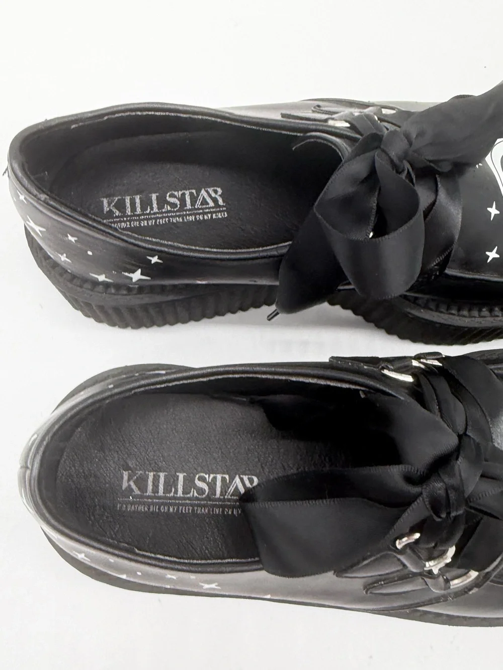 KILLSTAR Celestial Moon Star Platform Creepers Goth Shoes Size 7